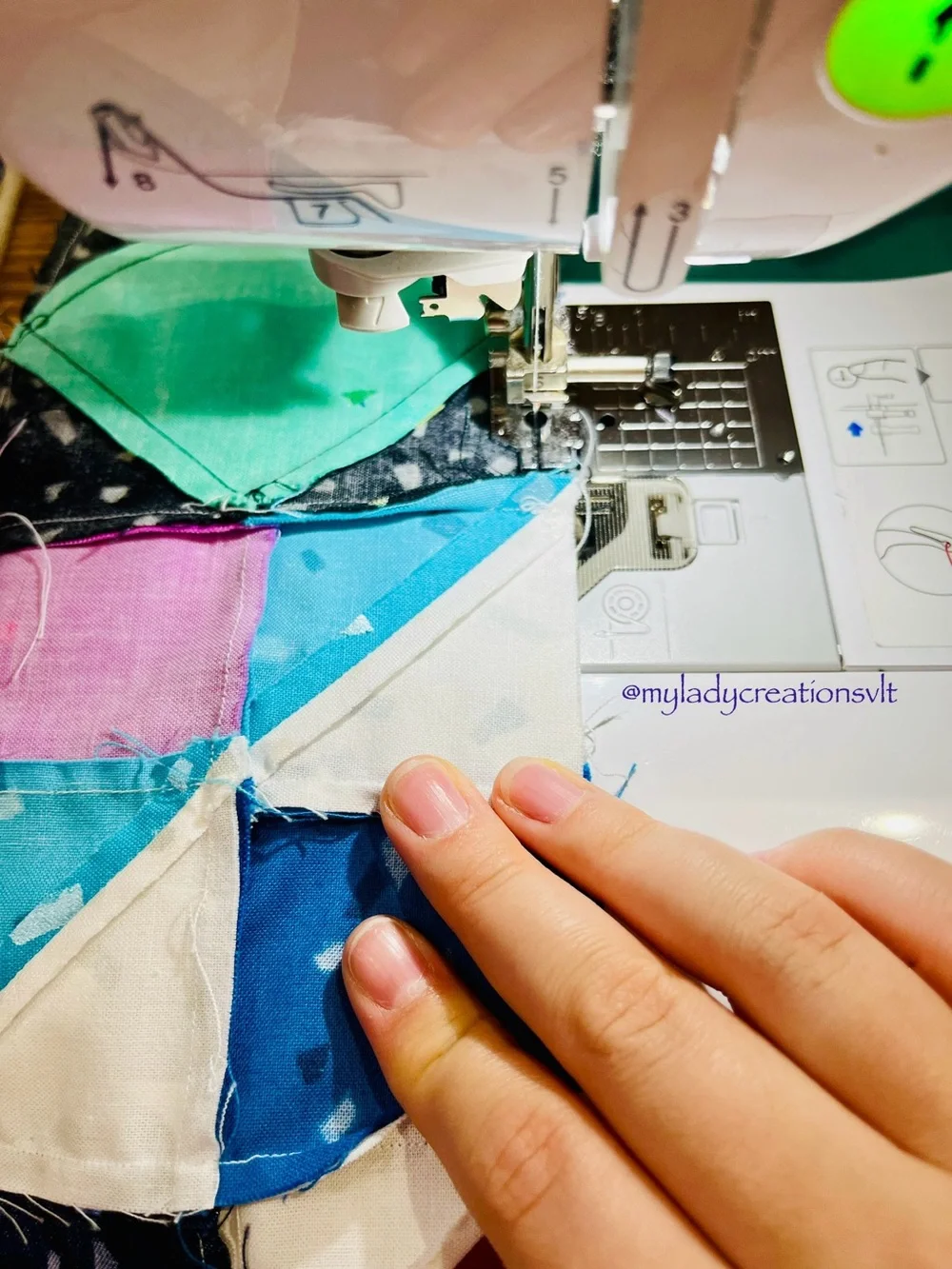 Handmade Rainbow Ombré Patchwork Quilt